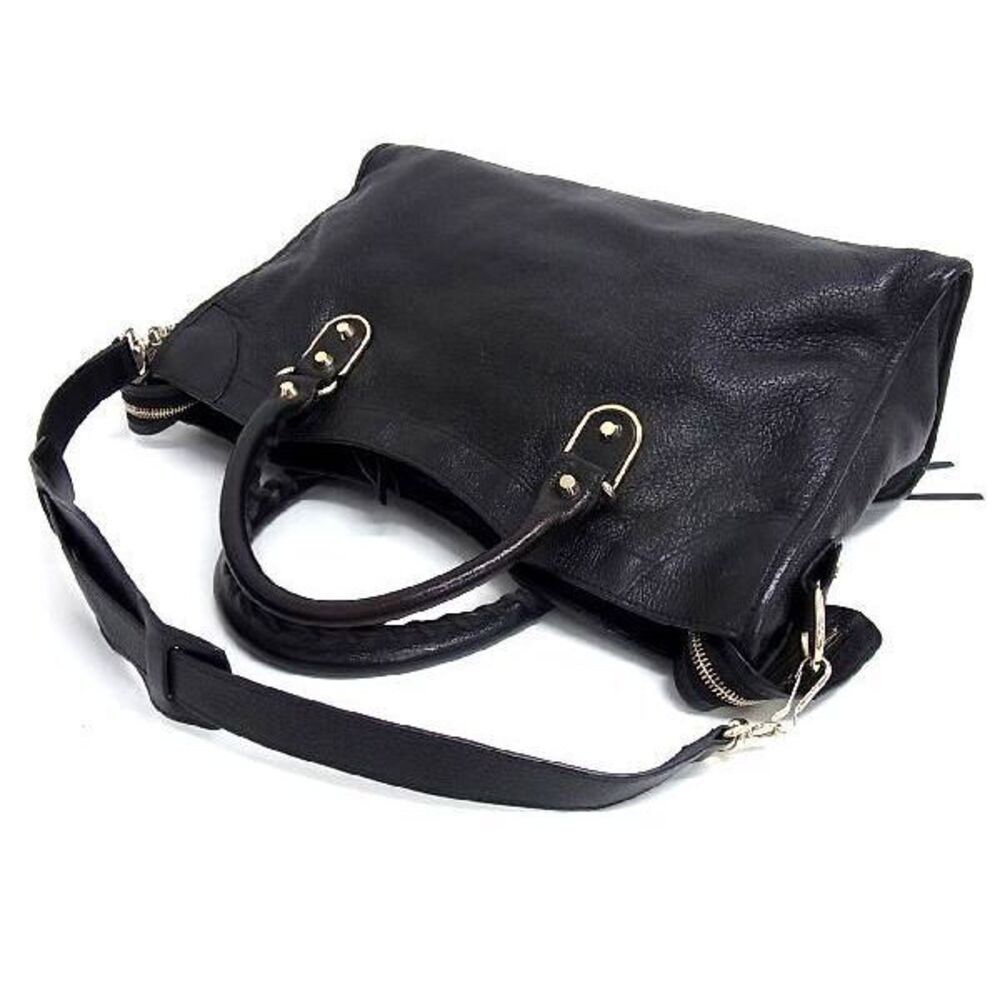 Balenciaga City Black The Handbag Leather Mirror - Picture 5 of 7